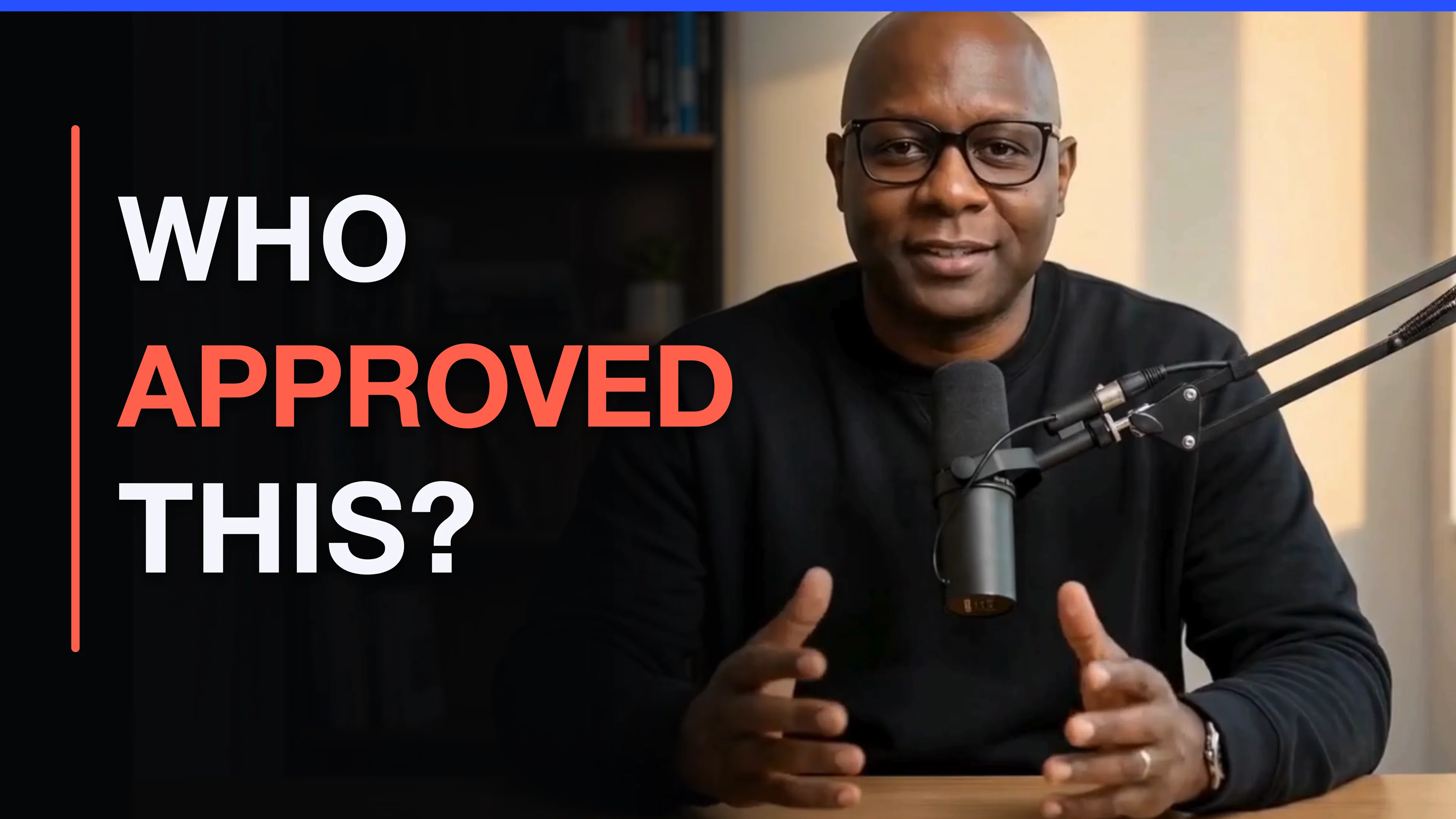 Keith Staggers presenting the Human Approval Gate lesson beside the question Who Approved This?